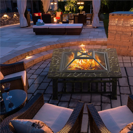 Kittie 50Cm H x 81Cm W Outdoor Fire Pit with Lid