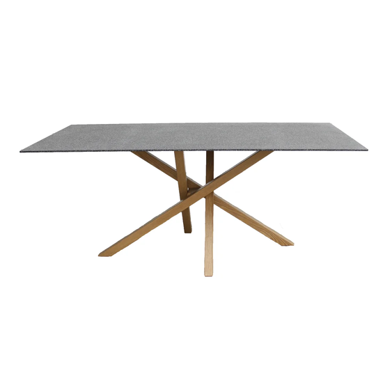 Chelsey Glass Trestle Dining Table