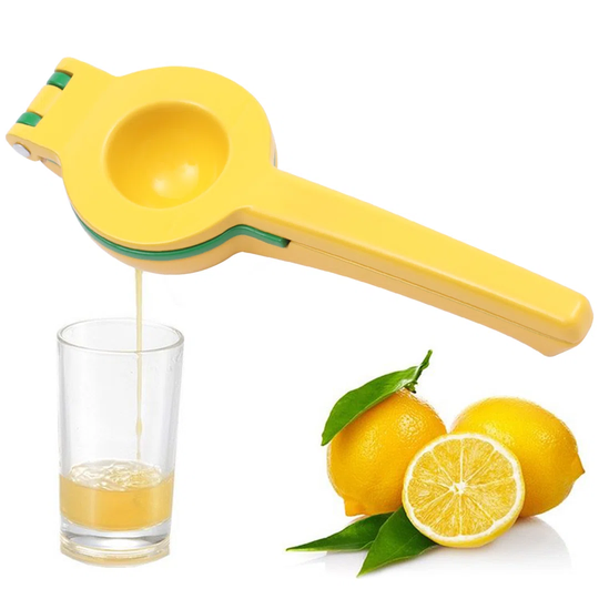 Metal 2-In-1 Hand Juicer, Yellow