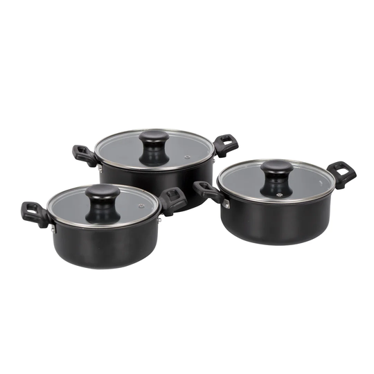 Melke Industrial Cookware Set Carbon Steel 3Piece