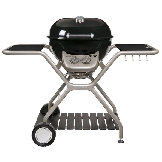 Montreux Granite 2-Burner Convertible Gas BBQ with Side Shelves