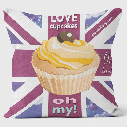 I Love Cupcakes Cushion