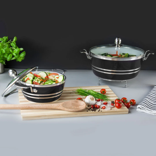 SQ Professional Metallic 5 pc Non-Stick Cookware Set