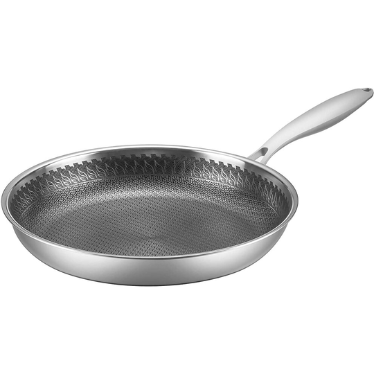 WINSDOM Stainless Steel Large 30cm Induction Frying Pan