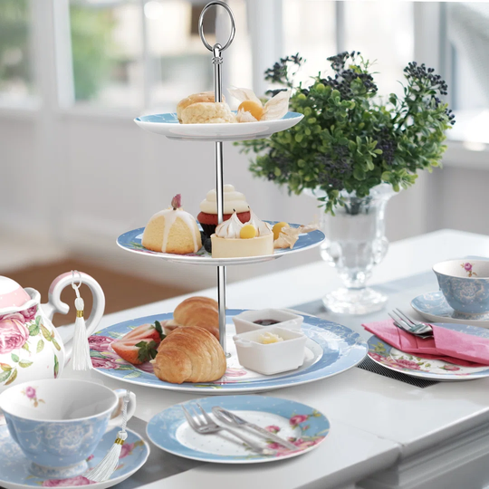 Floral Tiered Stand