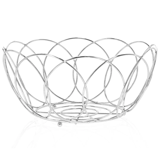 Countertop Chrome Plated Iron Fruit Bowl