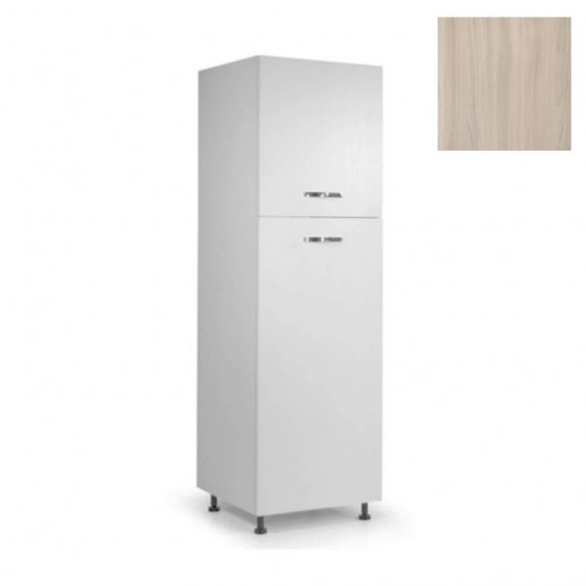 60X215h White Ash-Colored Refrigerator Column