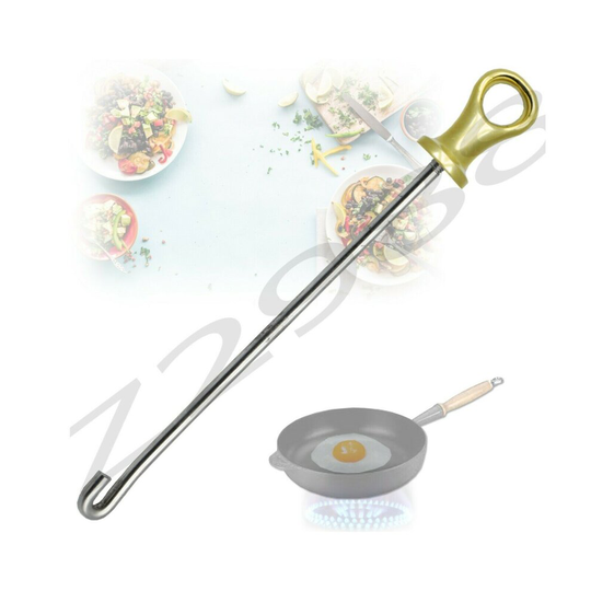 (Rod + Brass Hanger) Le Creuset Replacement Frying Pan Handle Hanger