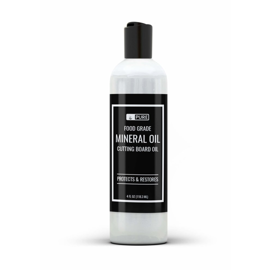 Pure Organic Ingredients Mineral Oil, Food Grade, For Cutting Boards, Butcher Blocks, Countertops, Wood Utensils (4 oz)