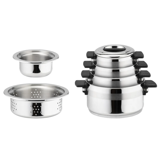 Le Miracle 6-Piece Stainless Steel Cookware Set