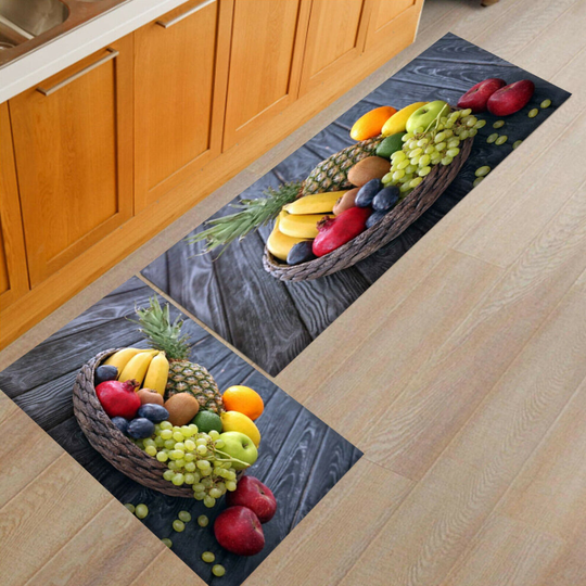 (BANANA PINEAPPLE) BREAKFAST DINING TABLE SAVER KITCHEN MAT