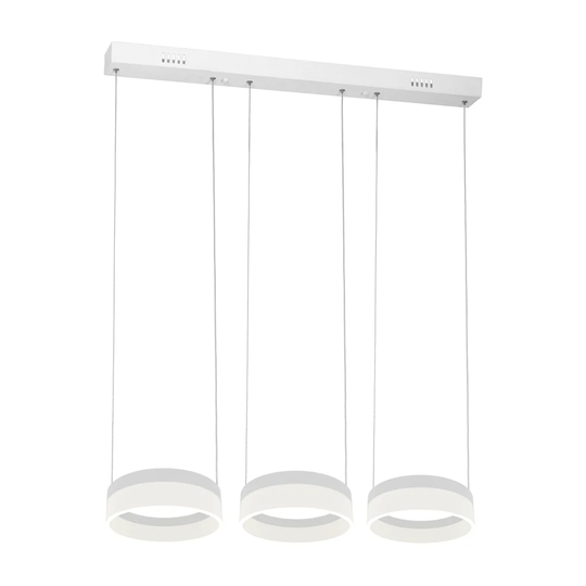Wulfram 3-Light Kitchen Island Geometric LED Pendant