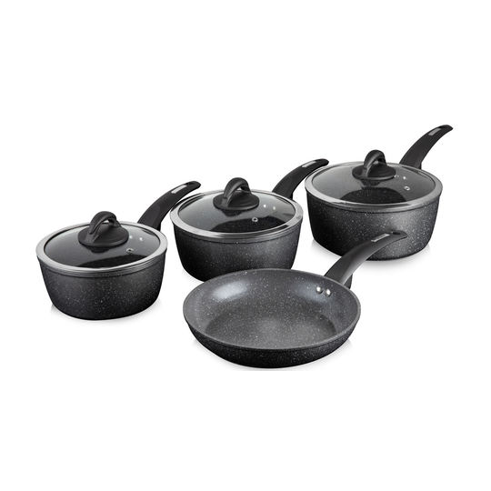 Tower T81284 4 Piece Cerastone Cookware Set, Graphite