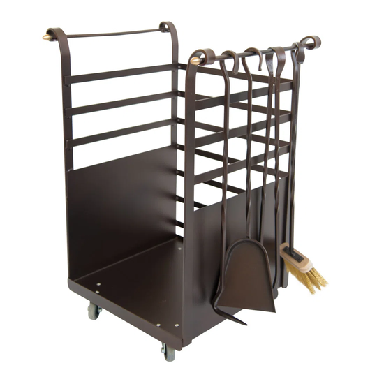 Wescosville 52cm W x 45cm D Metal Log Rack