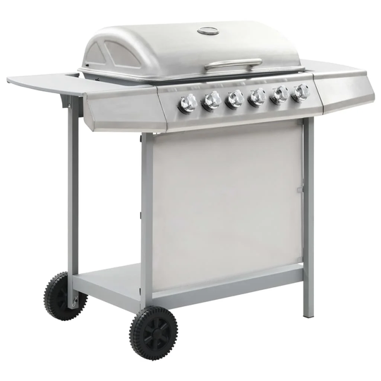 63.5cm Stainless Steel 6-Burner Liquid Portable Propane Barbecue Grill