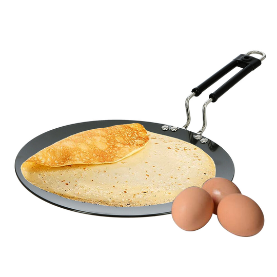 Royalford Hard Anodised Tawa, 30 cm - Non-Stick Roti Tawa, Crepe Pan
