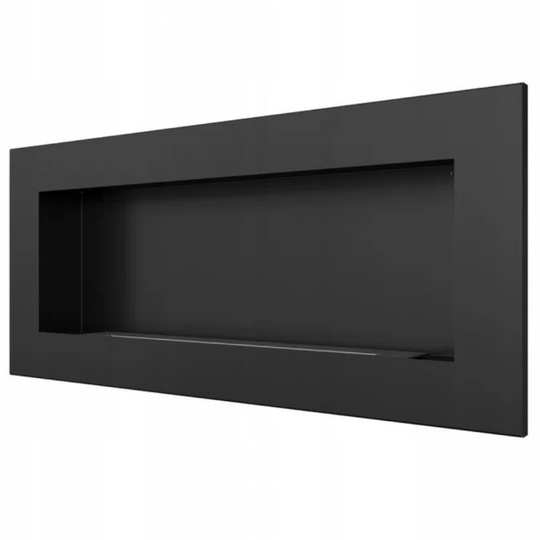 Wall-Mounted Ethanol Fireplace Delta2 Slim Black