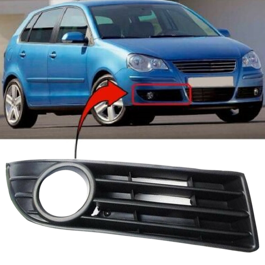 Vw Polo 2005-2009 Front Bumper Fog Light Grille Cover Trim Driver Side