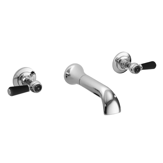 Topaz Wall mounted Pillar Tap