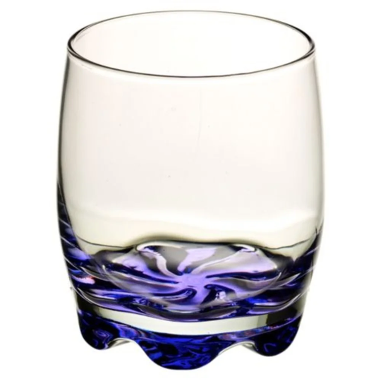 Curved 290ml Glass Drinking Glass