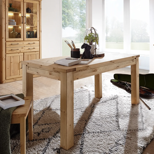 Von Extendable Solid Pine Dining Table