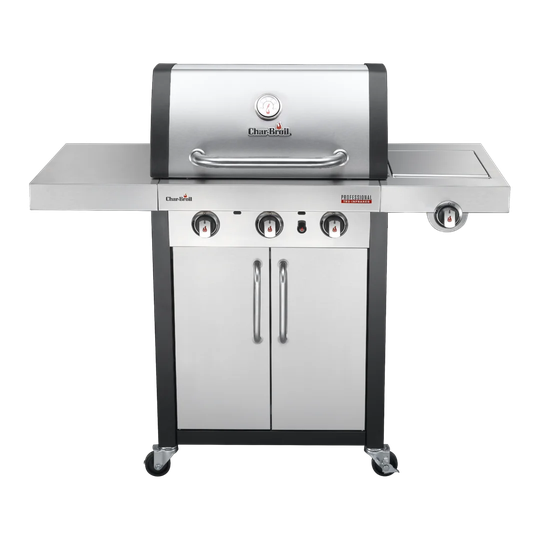 Char-Broil Professional Series 3400 B - 3 Burner Gas Barbecue Grill with TRU-Infrared Technology and Side-Burner