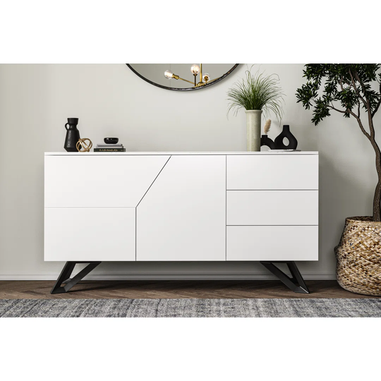 Dining Large Sideboard Matt Dark Grey
