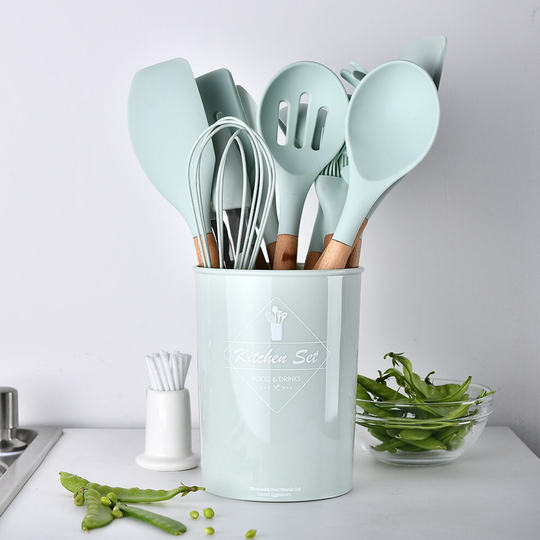 Kitchen Utensil Set Silicone Cooking Utensils - 11 Pieces