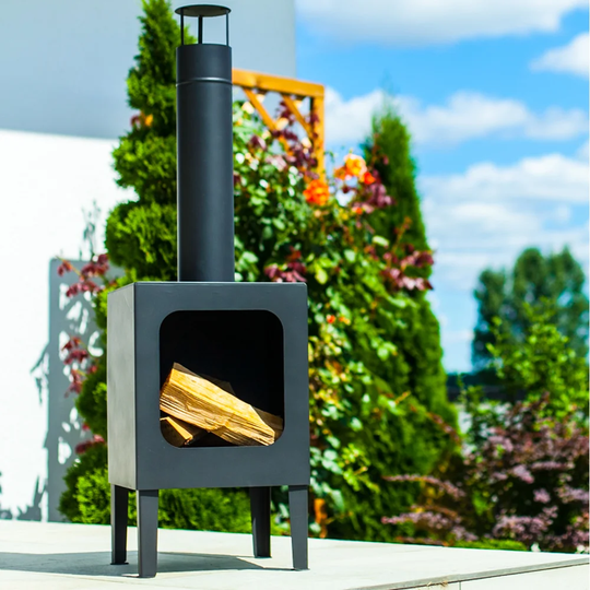 Gemi Steel Charcoal/Wood Burning Chiminea