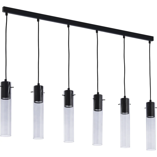 Thisnes 6 - Light Kitchen Island Cylinder Pendant