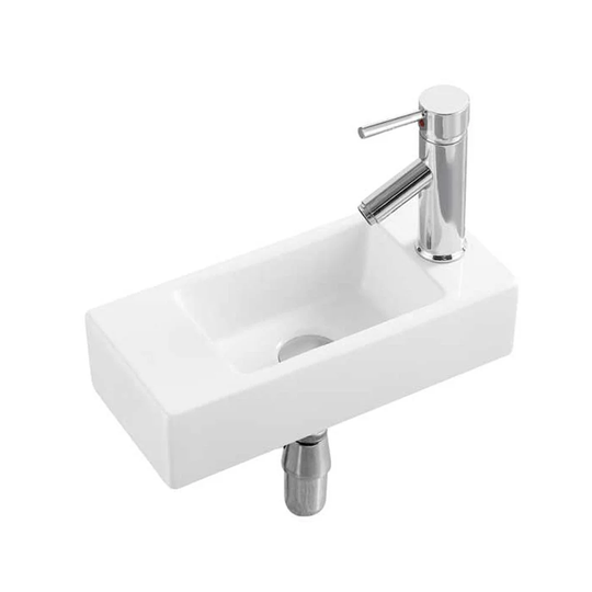 Claus Ceramic Rectangular 100 mm Basin