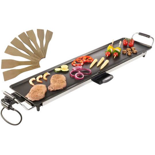 VonShef Electric XXL Teppanyaki Barbecue Table Grill Griddle