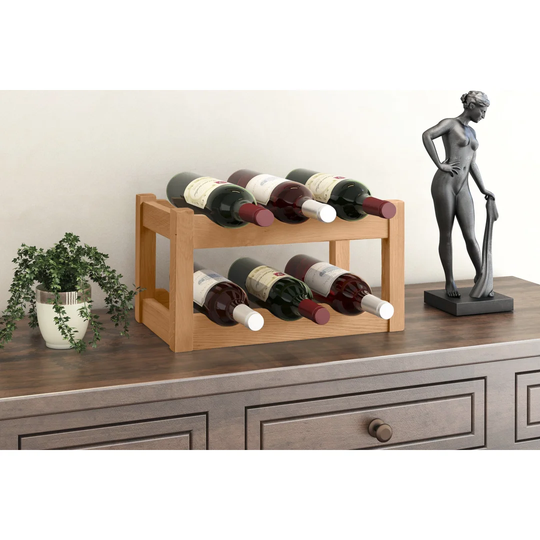 Hatcher 6 Bottle Tabletop Wine Rack