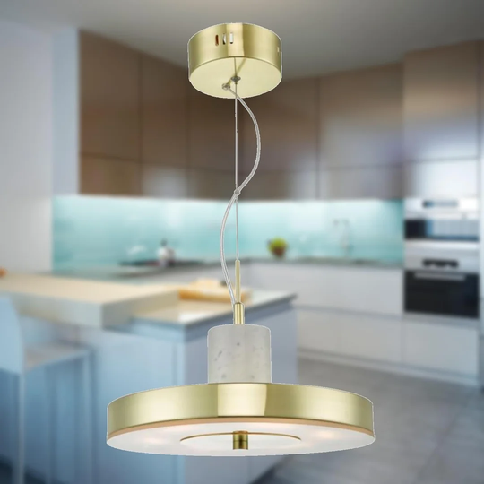 Ophir 1-Light Single Geometric LED Pendant