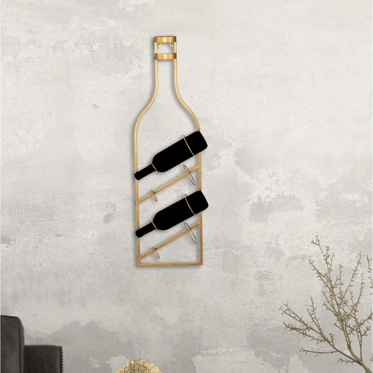 Moss 4 Bottle Wall Mounted Wine Rack