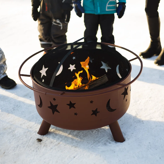 Moon & Stars Deluxe Garden Firepit