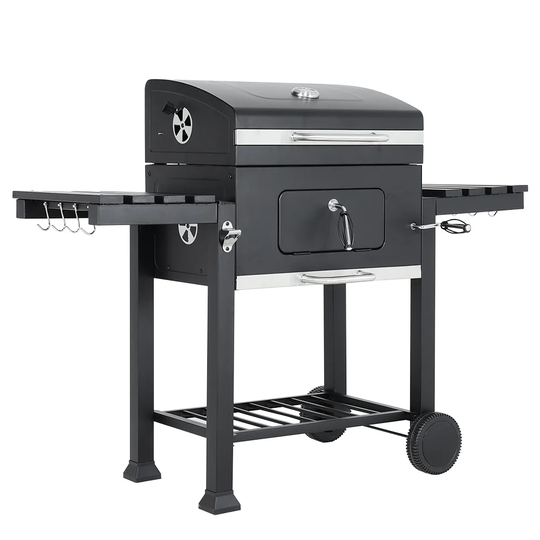 Dakota Fields 138cm Barrel Charcoal BBQ