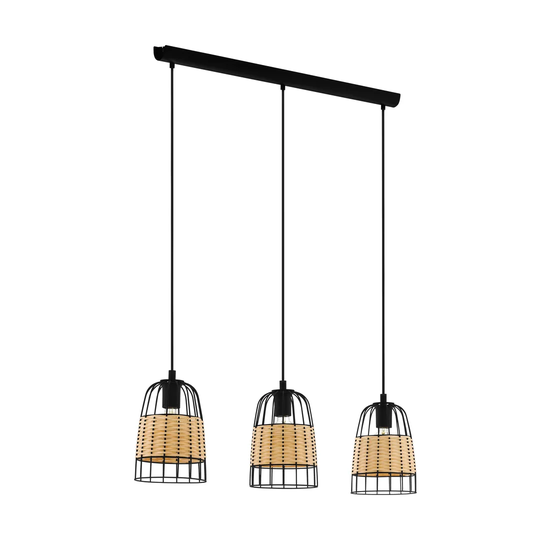 Fujimoto 3 - Light Kitchen Island Linear Pendant