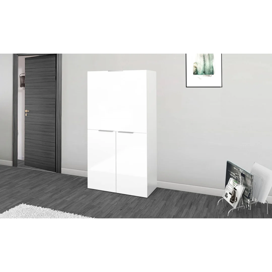 Bijolle Hidden Top Cabinet with Shelves and Worktop Floating Desk