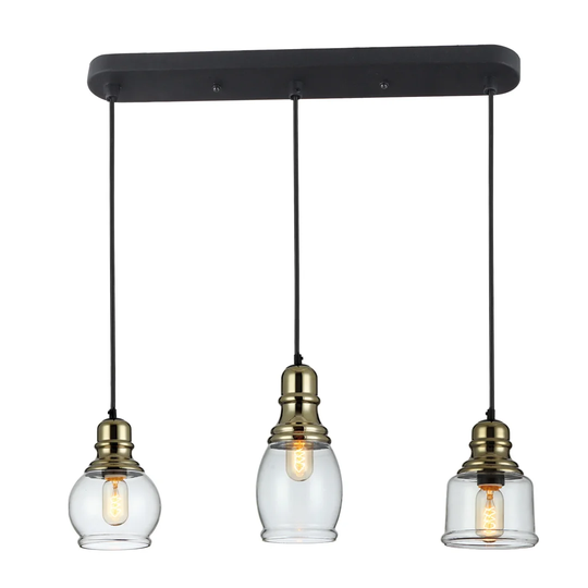 Hollar 3-Light Kitchen Island Dome Pendant