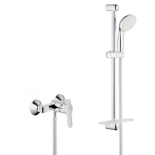 Tempesta 100 Single Lever Concealed Mixer Shower with Handheld Shower Head