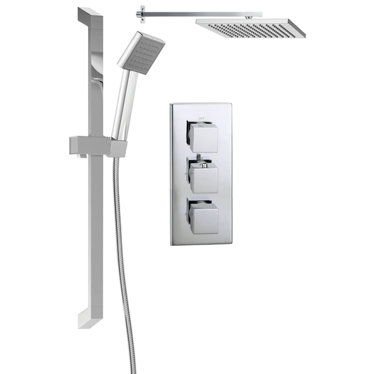 Windmill Thermostatic Shower with Slide Bar Shower Head