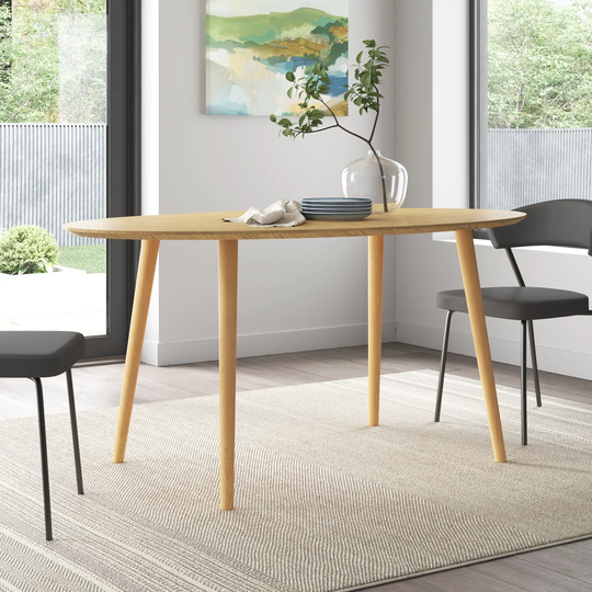 Tristen 160 Cm Solid Wood Dining Table