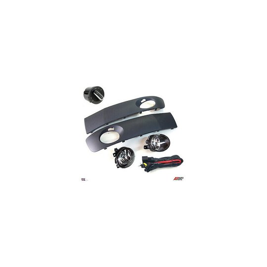 BRAND NEW VW T5 TRANSPORTER 2009+ FOG LIGHTS LAMPS + GRILLES & WIRING KIT SWITCH