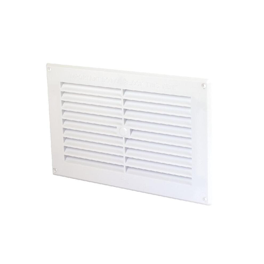 (9" x 9") White Plastic Air Vent Grille Cover - 9" x 9"