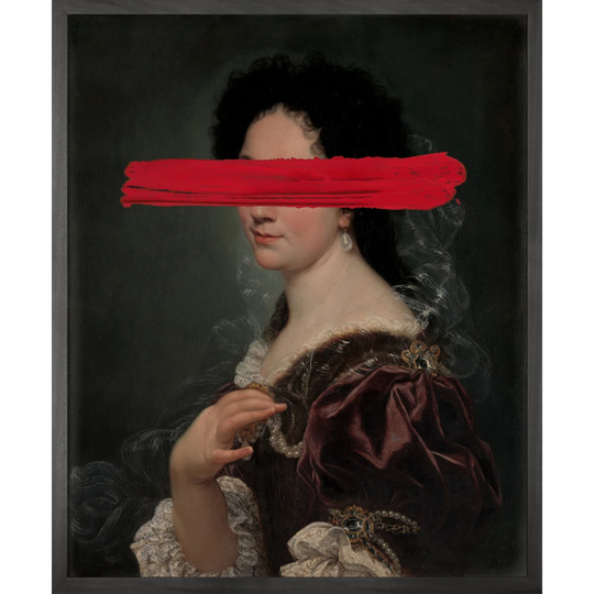 Red Mark by Young and Battaglia - Picture Frame Graphic Art on Canvas