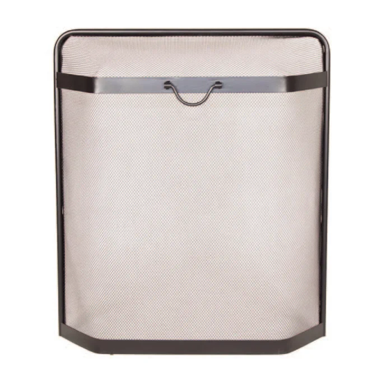 Spark Guard 1 Panel Steel Fireplace Screen
