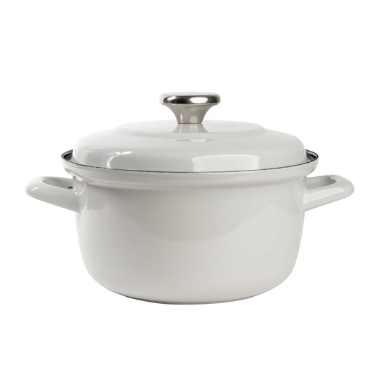 Muurla Vappu enamel casserole 3 L grey