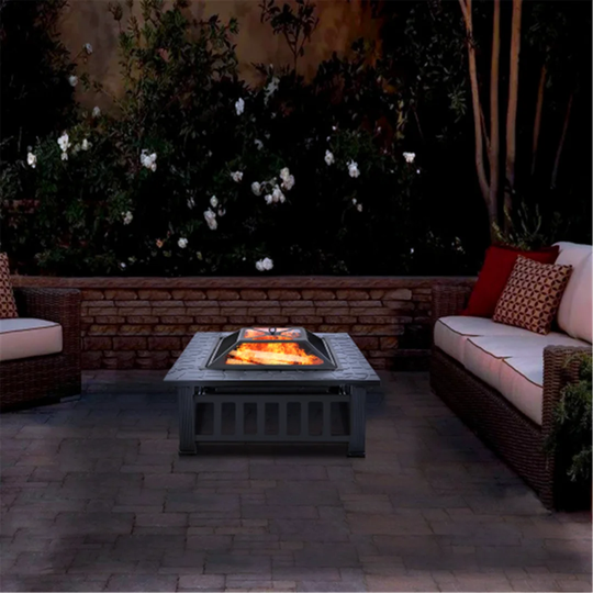 Ingle 36Cm H x 81Cm W Steel Charcoal Outdoor Fire Pit