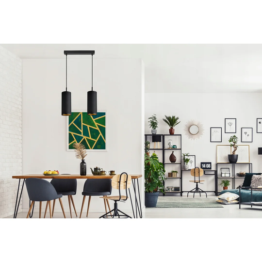 Chambless 2-Light Kitchen Island Cylinder Pendant